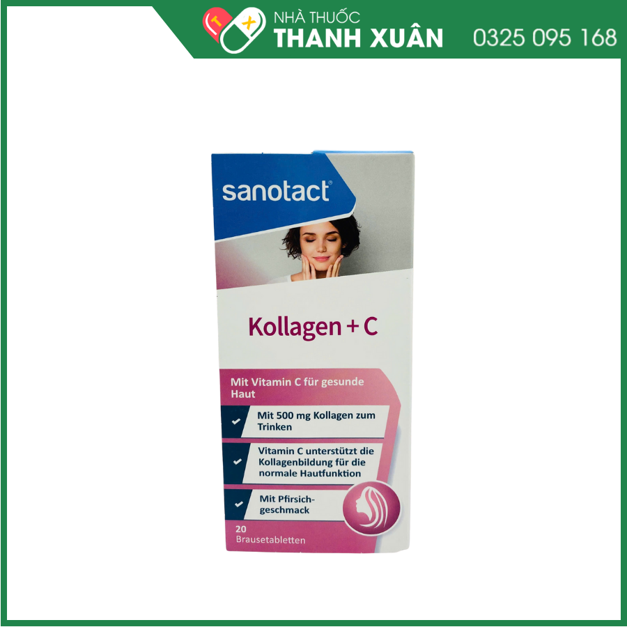 Viên sủi Sanotact Kollagen+C Brausetabletten